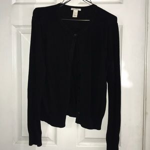 Black cardigan